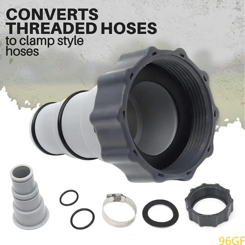 96GF Hose Adapter for Intex Threaded Connection Pumps Swimming Pool Drain Part