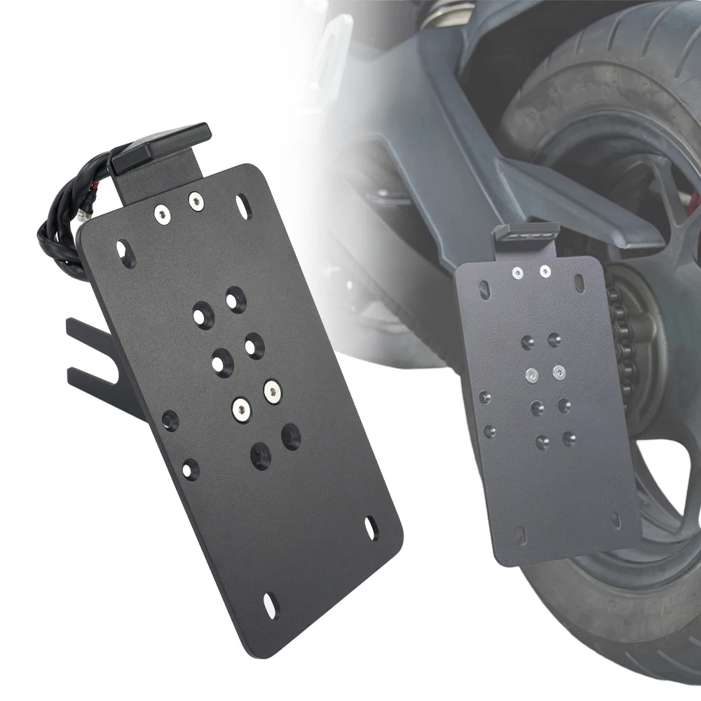 

Rear Tail Tidy Fender Eliminator Universal Side Mount Motorcycle License Plate Holder Bracket With LED Light Fender Eliminator