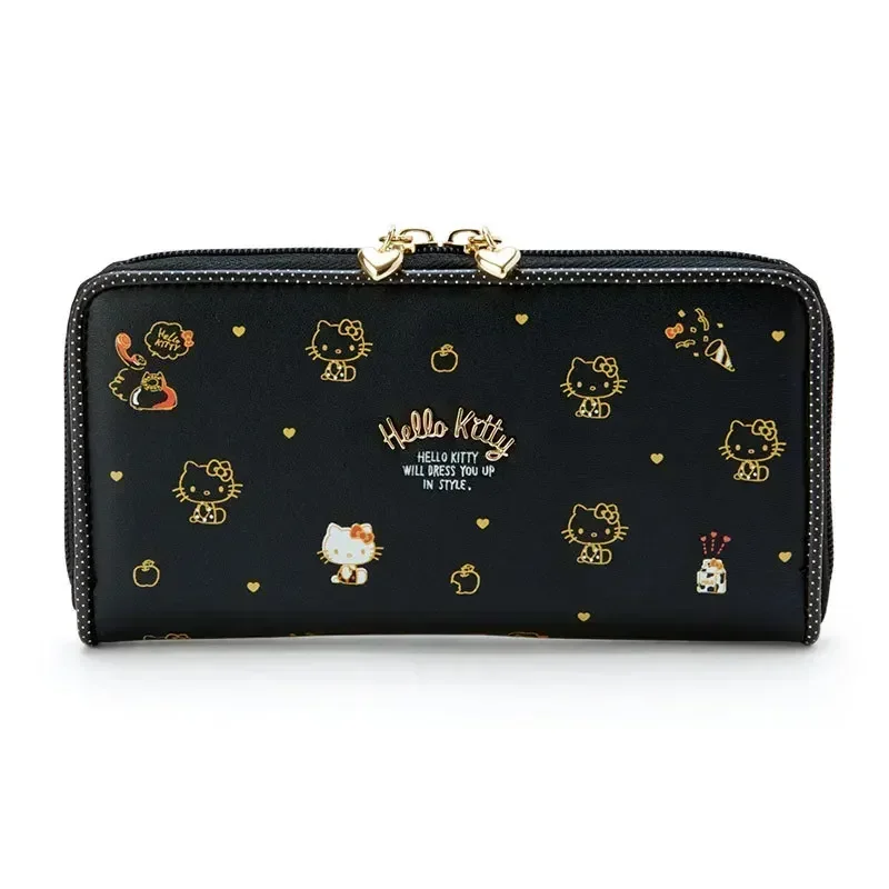 

Sanrio hello kitty clutch bag new cinnamon kuromi long wallet card holder pu my Melody coin purse girl boy ID storage bag