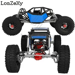 Metal 1/10 RC Simulation Climbing Crawler Frame with SCX10 II 90046 Portal Axles Upgrade Car DIY Kit Parts With Plastic Cage