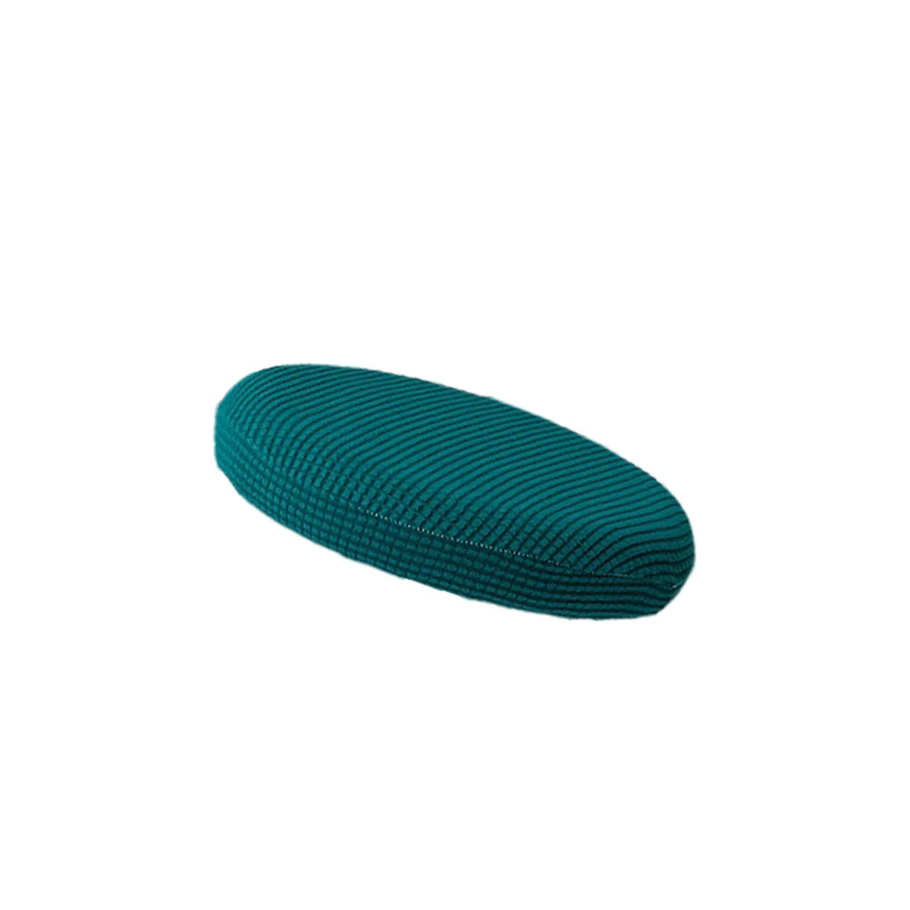 Round Chair Cover Elastic Stretchy Seat Protector Army Green Diameter 30-38cm Wrinkle Resistant Removable Chair Case for Party