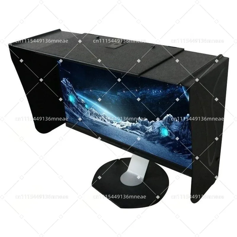 Display Light Shield Cover Adjustable Size Screen Glare Blocking Outer Cover Monitor Protective Shading Accessory
