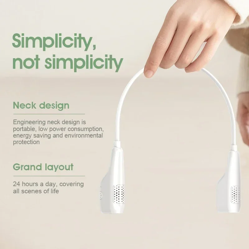 أنيون لتنقية الهواء قلادة يمكن ارتداؤها مولد الأيونات السالبة الهواء المؤين المعطر الأكسجين معلقة الرقبة المحمولة سيارة الهواء الأنظف