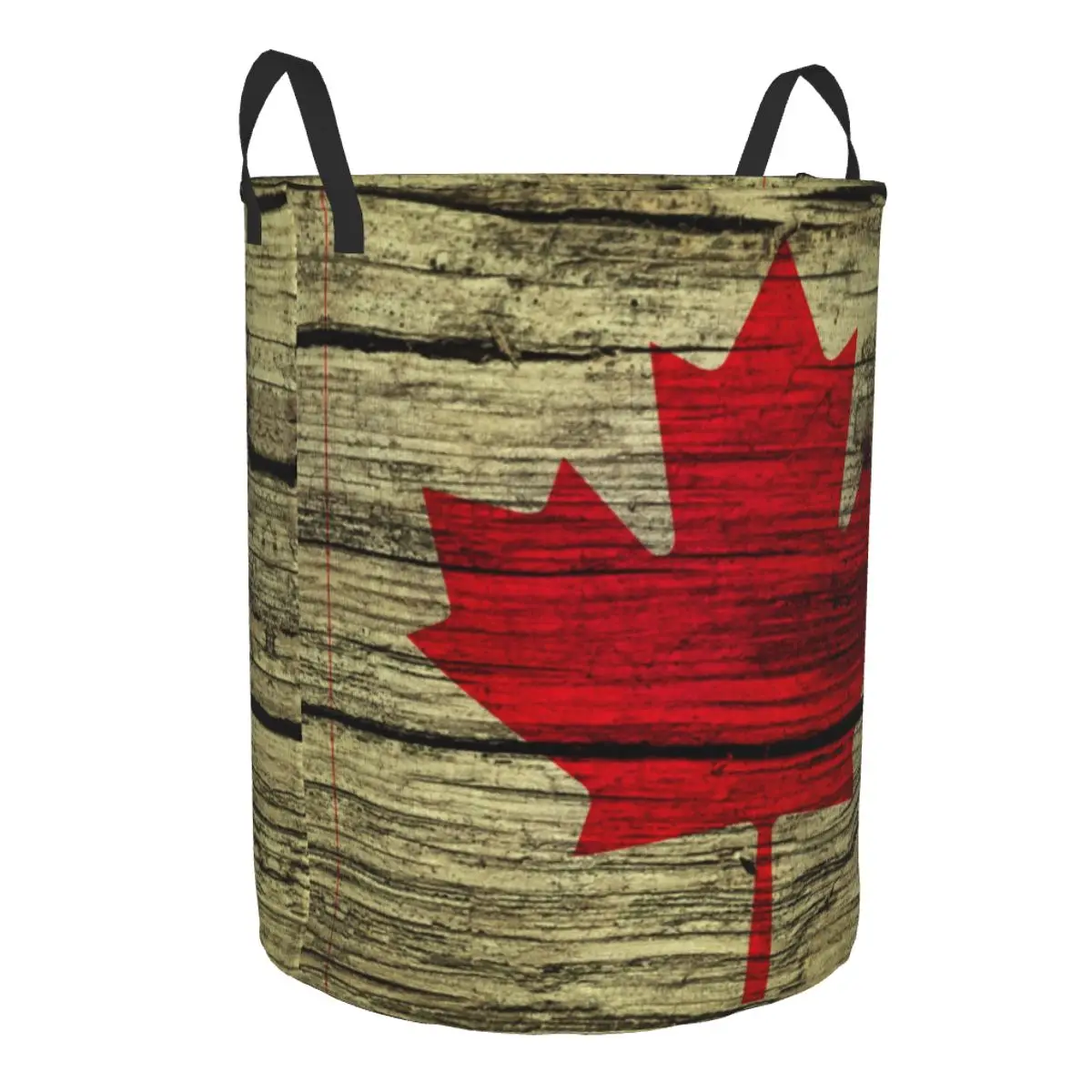 Custom Canada Flag Patriotism Laundry Basket Collapsible Canadian Patriotic Clothes Hamper for Baby Kids Toys Storage Bag