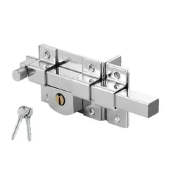 Garden Fence Door Cross Key External Lock, Anti-theft Door Bolt, Heavy-duty Wooden Door Lock, Bolt Lock