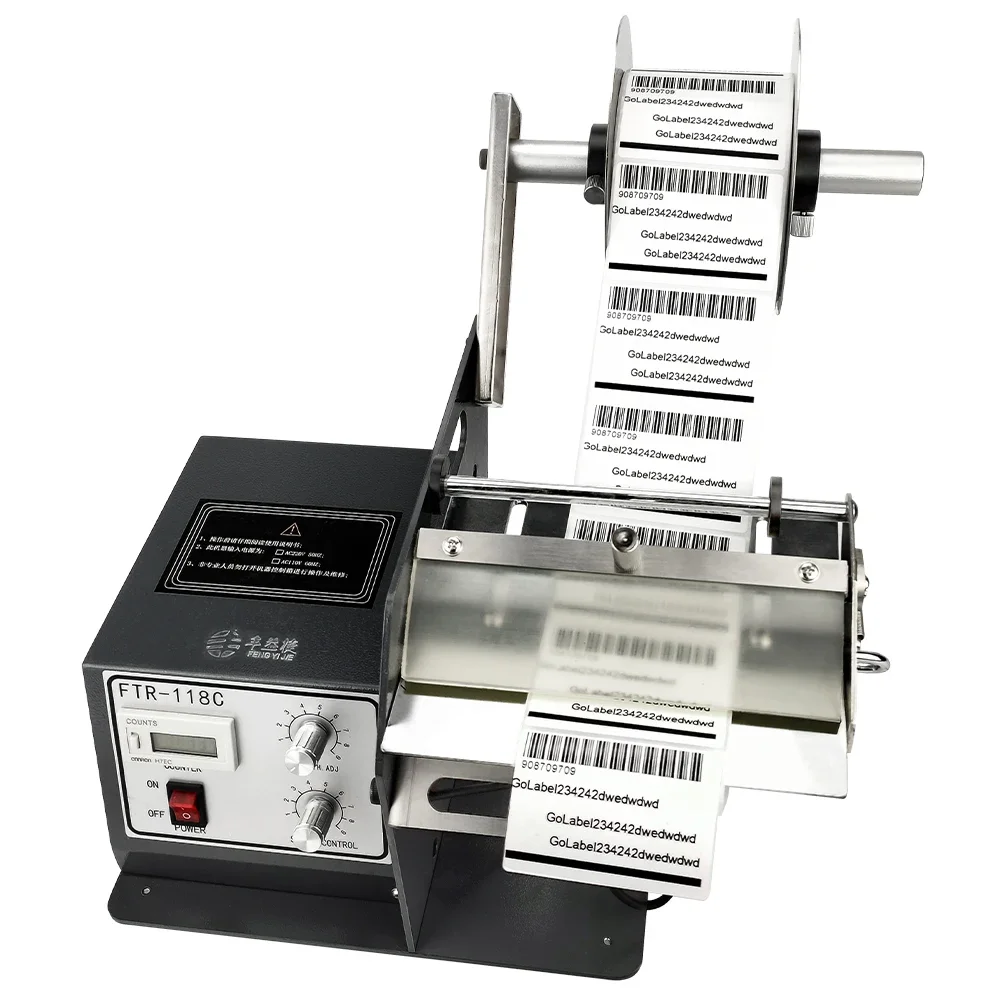 

FYJ 118c 5-120m Automatic Electric Label Dispenser Label Applicator Sticker Separating Digital Label Stripping Machine