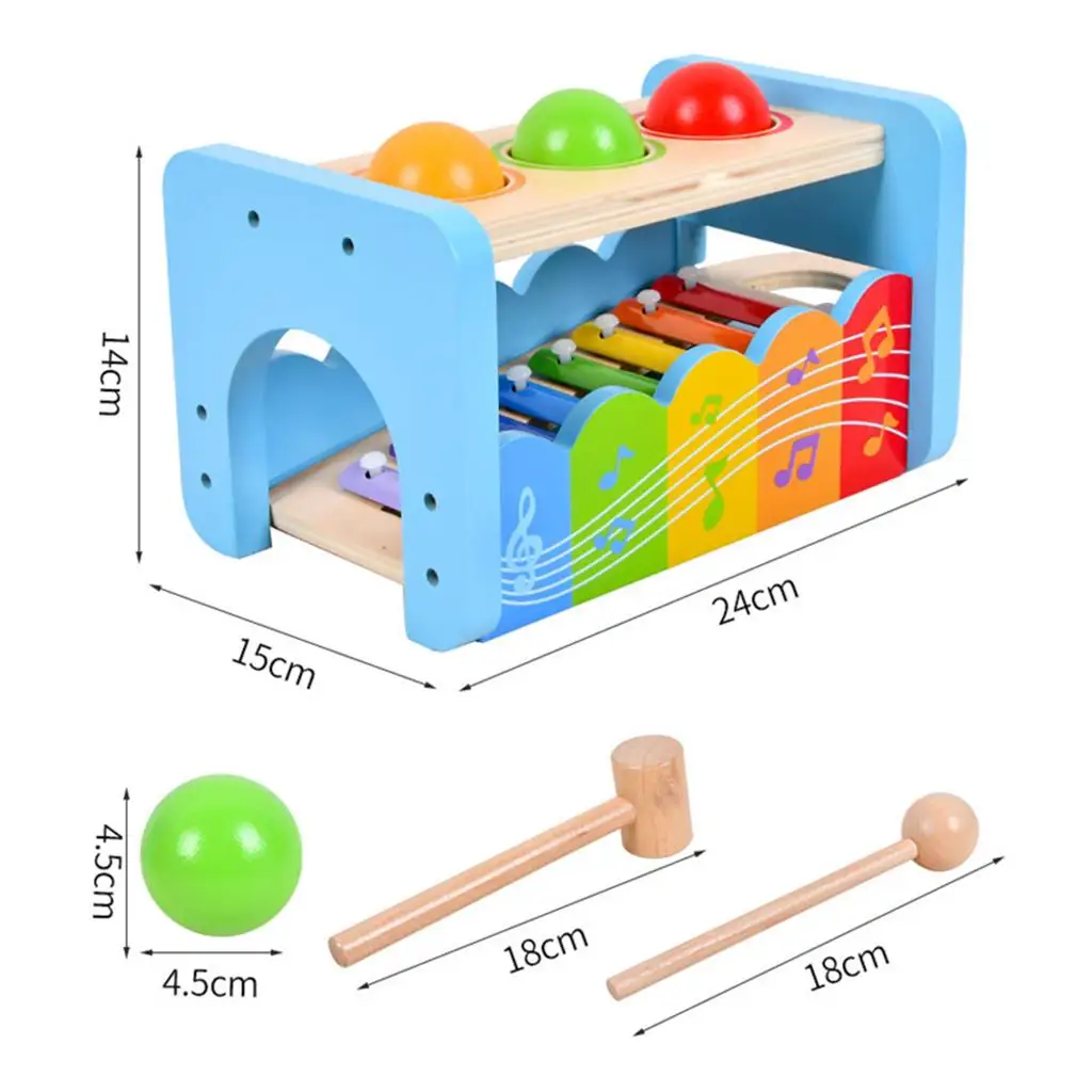 Hameren Pond Speelgoed Xylofoon Hand Stapelen Montessori Peuter Puzzel Speelgoed