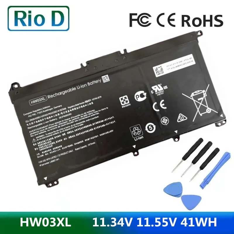 

HW03XL 11.34V 11.55V 41WH Battery for HP 15-EG0067ST HSTNN-IB90 LB8U L97300-005 15-EG0027OD Genuine HW03XL Battery