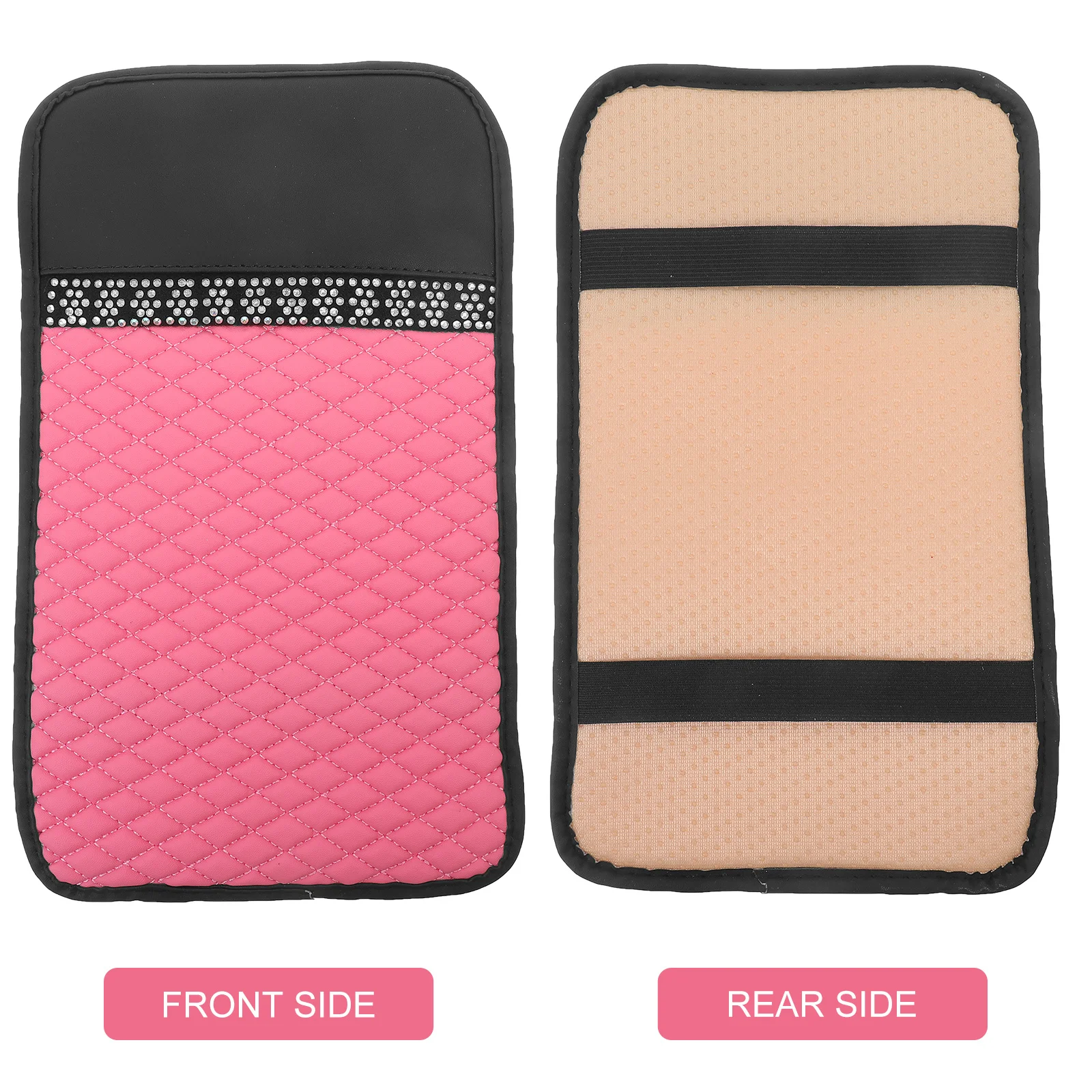 

PU Car Armrest Pad Center Console Cushion Stylish Comfortable Durable Ventilation Easy Install Auto Accessories