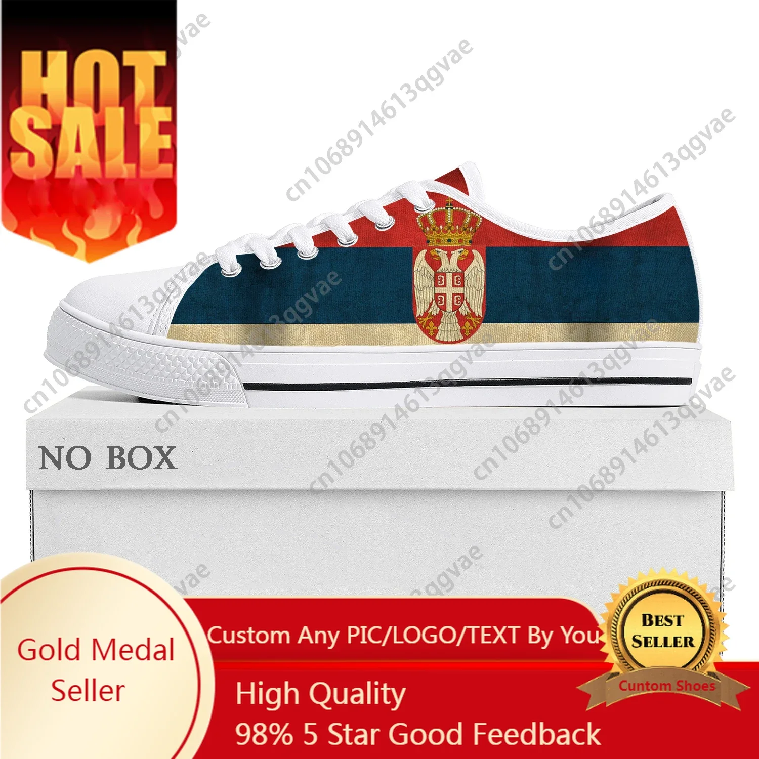 

Serbian Flag Low Top High Quality Sneakers Mens Womens Teenager Canvas Sneaker Serbia Prode Casual Couple Shoes Custom Shoe