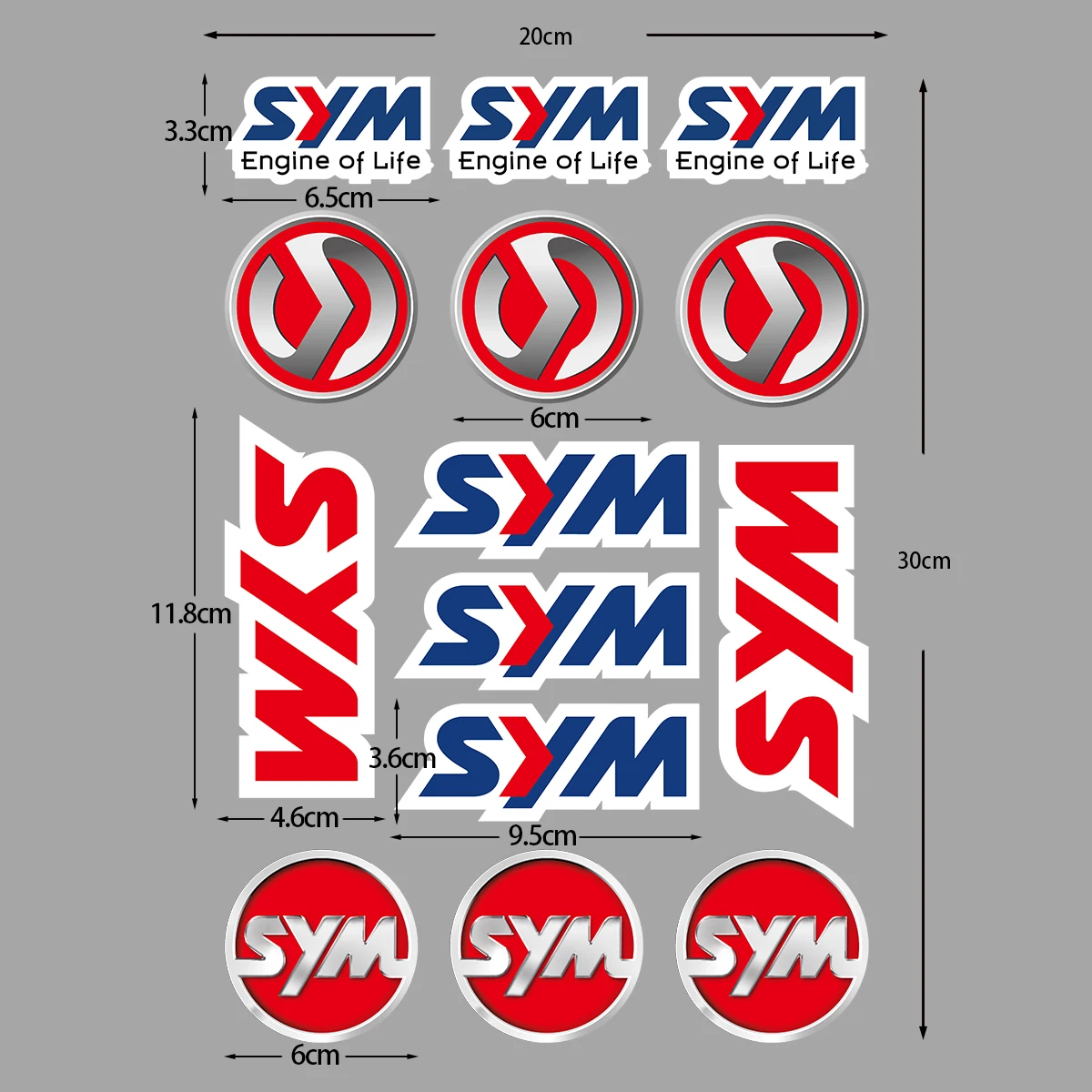For Sym SYMPHONY 125 50 JET 14 125 14-50 FIDDL 50 Reflective Motorcycle Sticker Moto Scooter Body Helmet Vinyl Accessories Decal