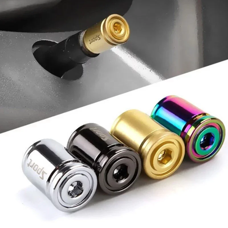 

4Pcs / Set Car Styling Zinc Alloy Anti-theft Sport Car Tire Valve Caps Wheel Tires Tire Stem Air Cap Airtight Covers