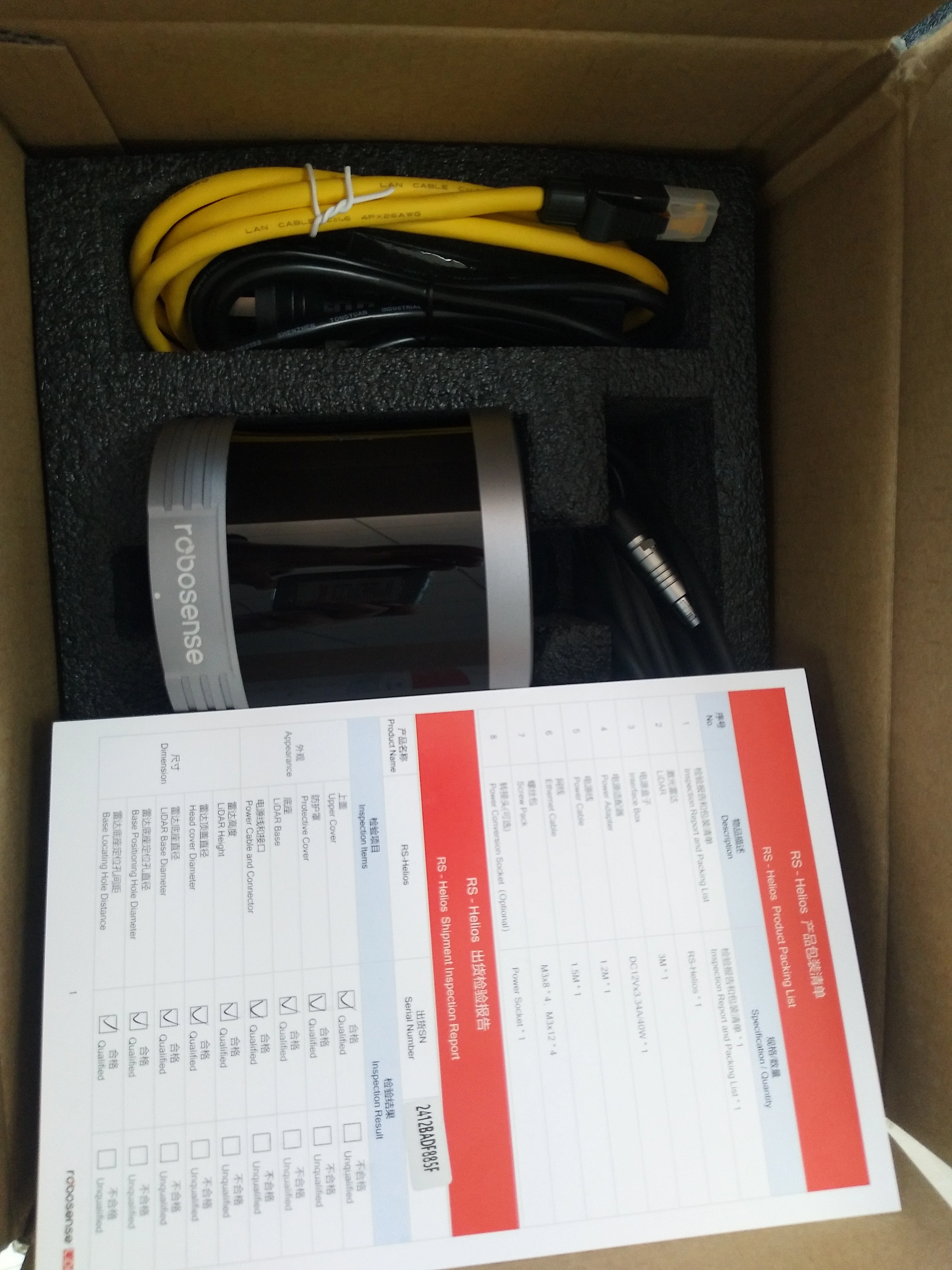 Brand-new H32F70 (RS-Helios-5515 ) / H32F31 (RS-Helios-1615 ) / H32F26 Robosense Helios series 32-line 3D LiDAR sensor
