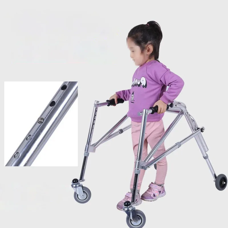 

Walker Rehabilitation Training Equipment Lower Limb Rehabilitation Training Standing Frame Children Walker Height Adjustable