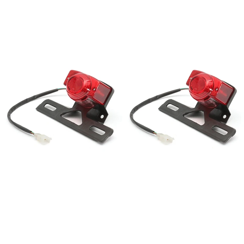 2X Tail Light Motorcycle Rear Lamp Taillight For Honda Monkey Z50 Z50JZ Z 50 KDF Bike