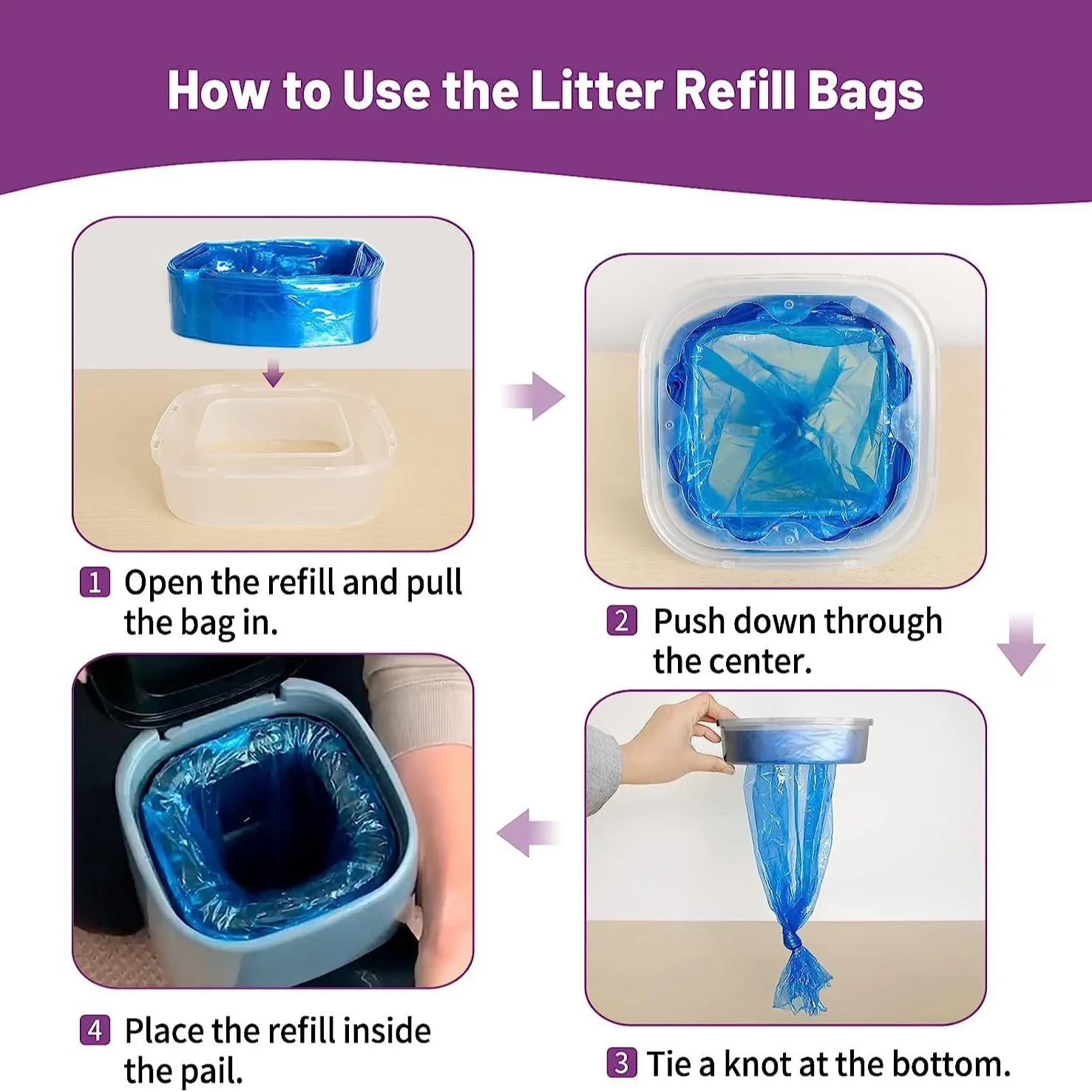 Diaper can trash bag baby diaper storage replacement bag diaper can filling