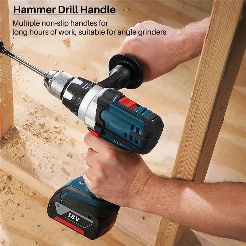Hammer Drill Handle Plastic Side Front Auxiliary Handle for 26 Tools Drill Replacement Plastic Side Handle