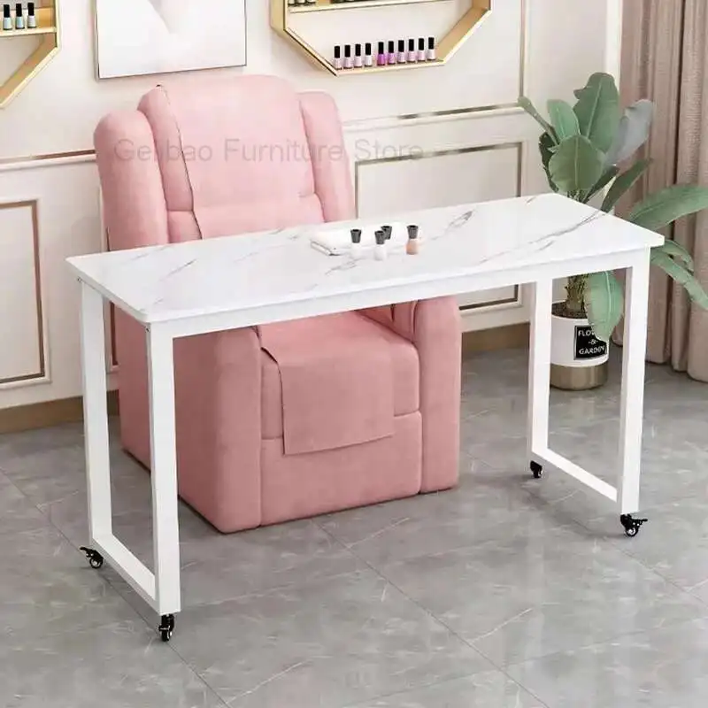 

Manicure Table With Shelves Nail Offer Salon Furniture Tables Electric Examination Acrylic Equipment Tech Kit Decoration Nails