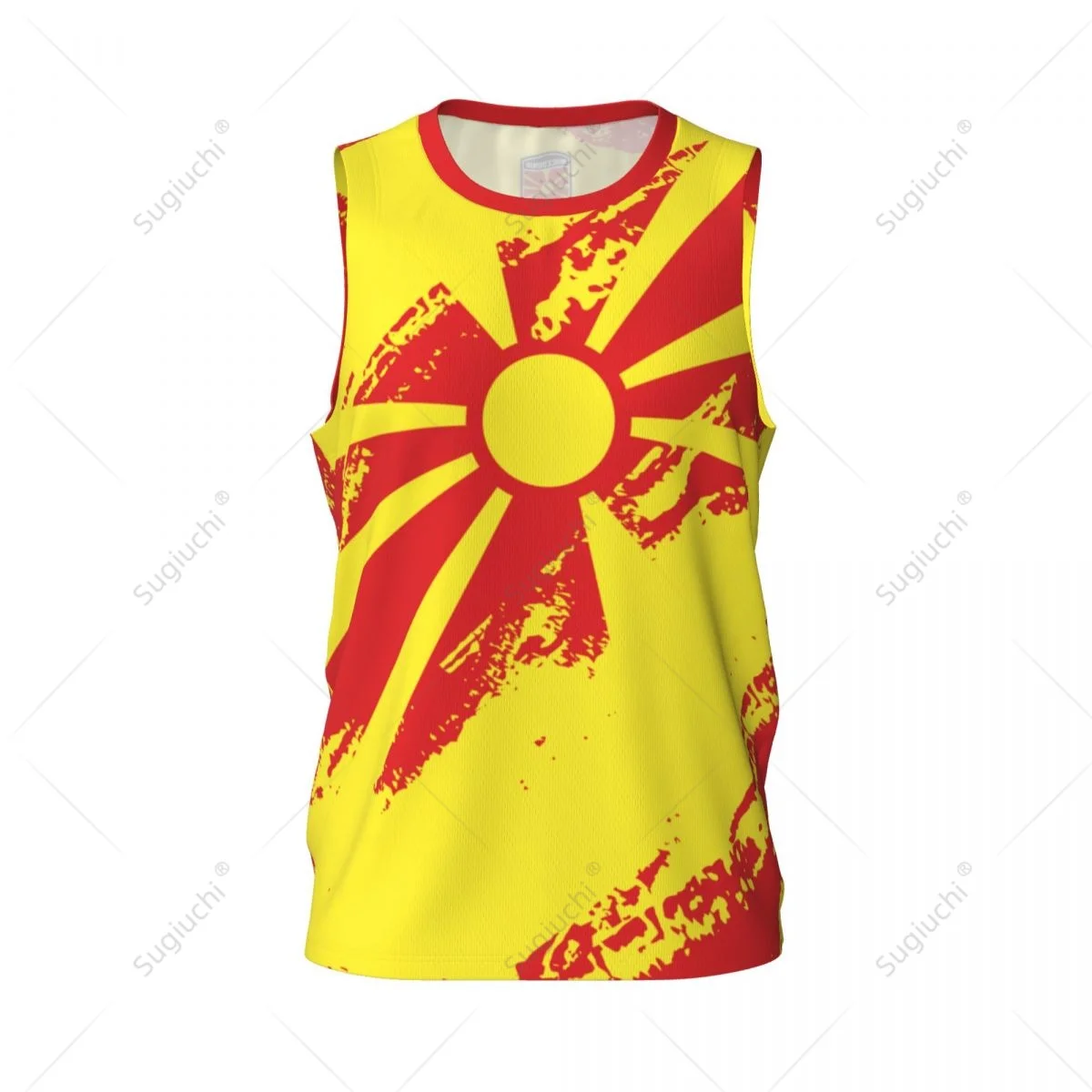 Men Basketball Sports Macedonia Flag Running Fitness Multifunction Sleeveless shirt Custom Name Nunber Exclusive