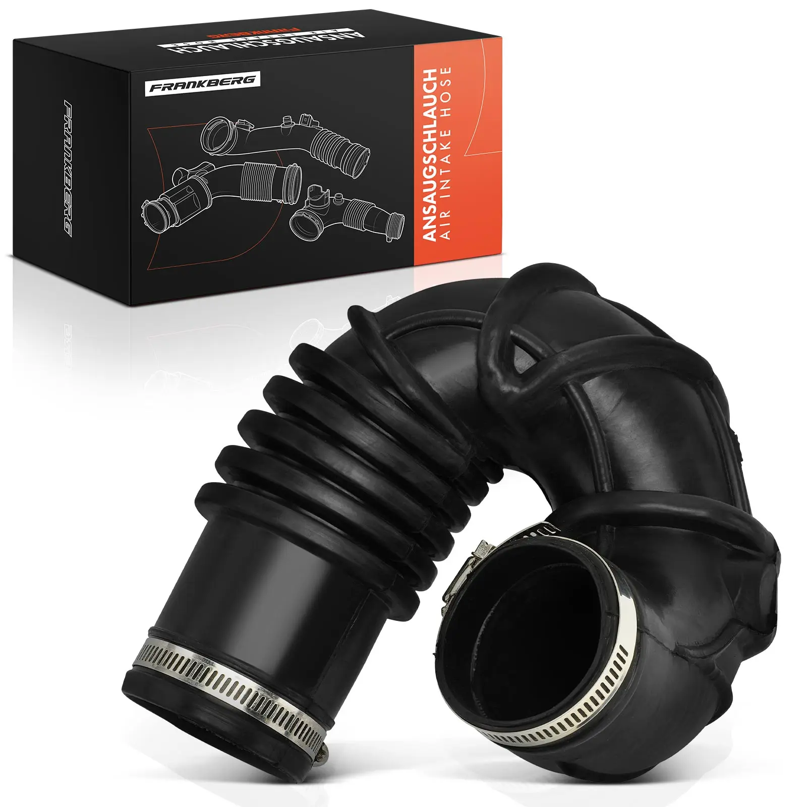 Frankberg 1x Ansaugschlauch, Luftfilter für Fiat Doblo MPV 1.3L 2004-2010 51742575 ANTK1010