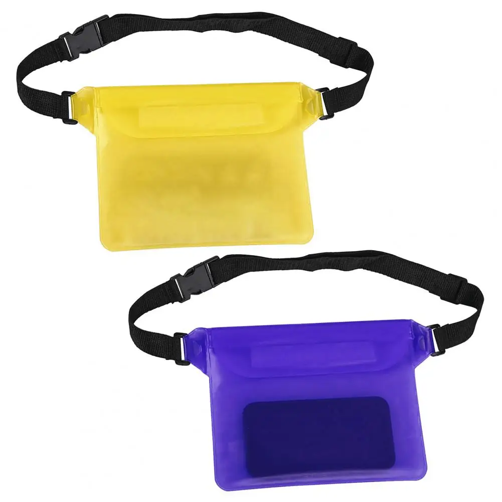 Waterproof Pouch With Adjustable Strap Screen Touchable Waist Bag Fanny Pack Water Protector Phone Dry Bag For Kayaking Swimming