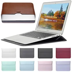 PU-Leder mit Ständer Laptop Notebook Hülle Hülle Tasche für Apple MacBook 11 12 13 14 15 16,2 Zoll Dell HP Asus Notebook-Tasche