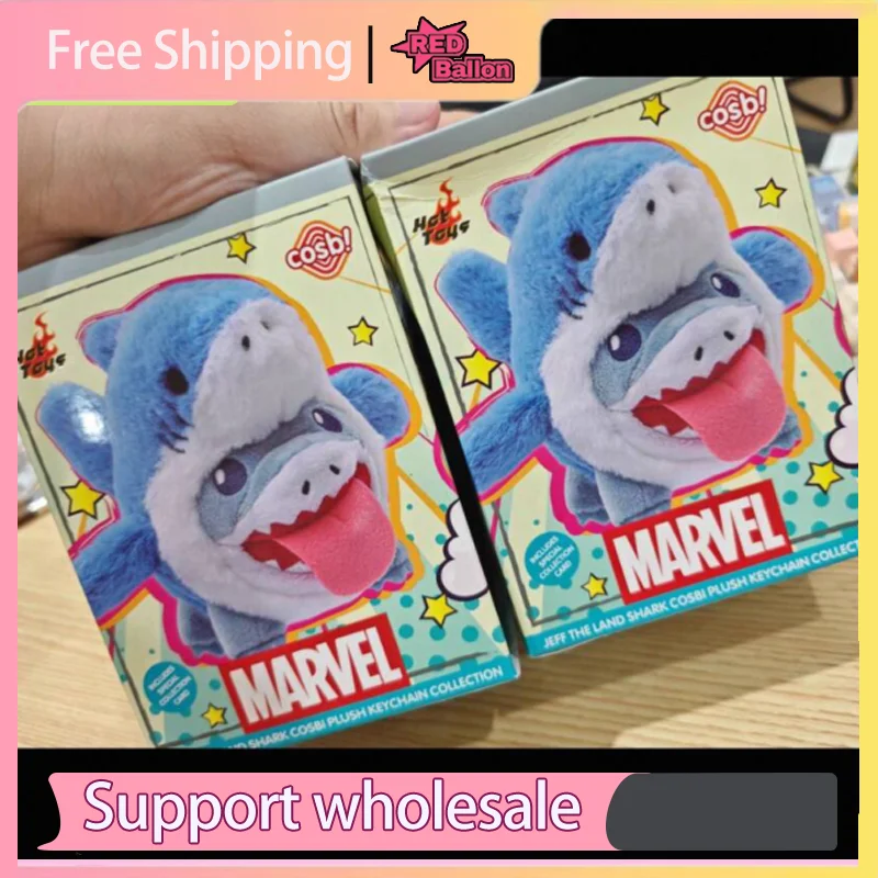 

[Authentic] Hot Toys Marvel Rivals Landshark Jeff COSBI Plush Blind Box | Anime Keychain Bag Charms & Collectible Gifts