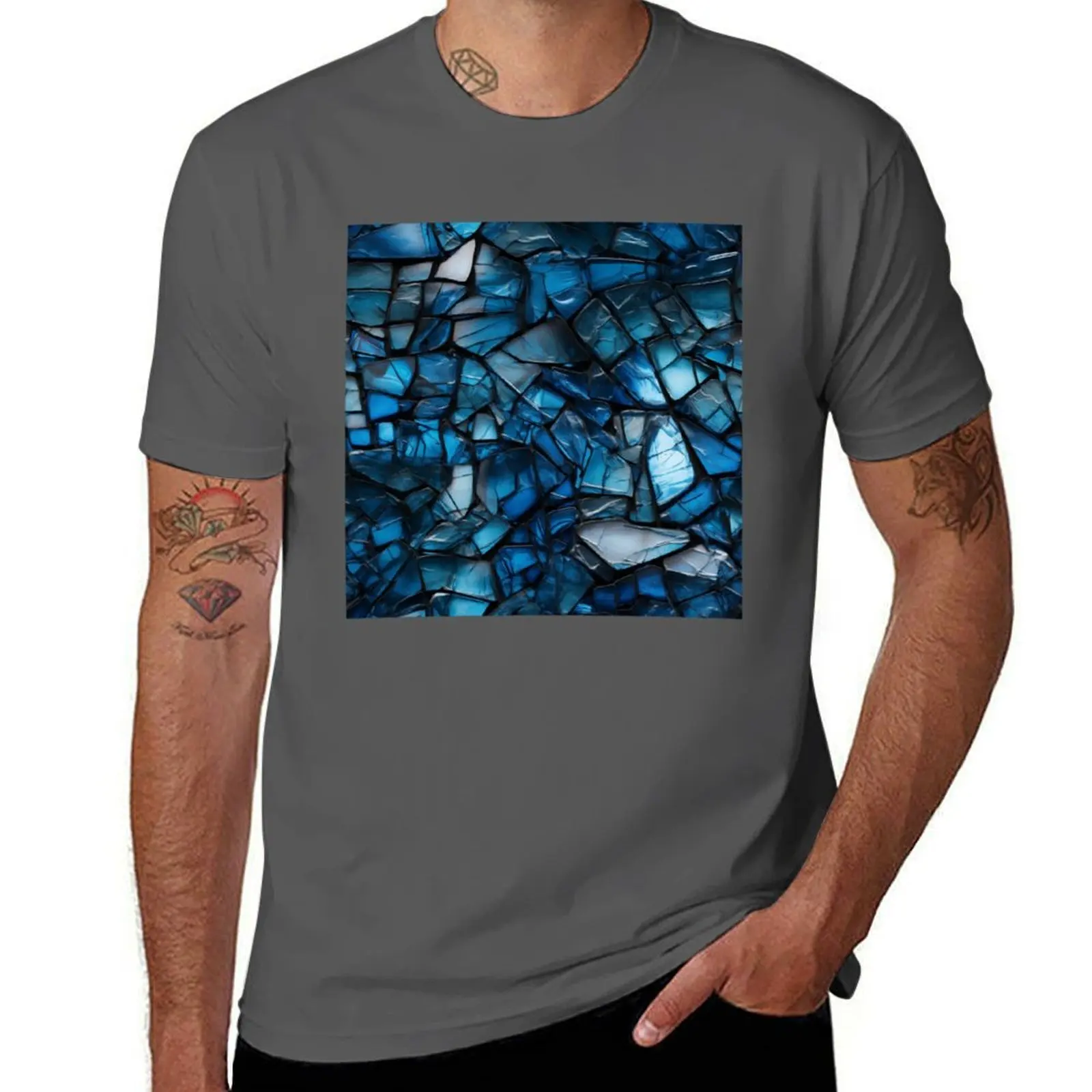 

Glint Gemstone Azure T-Shirt Lightweight Casual Summer T-Shirt