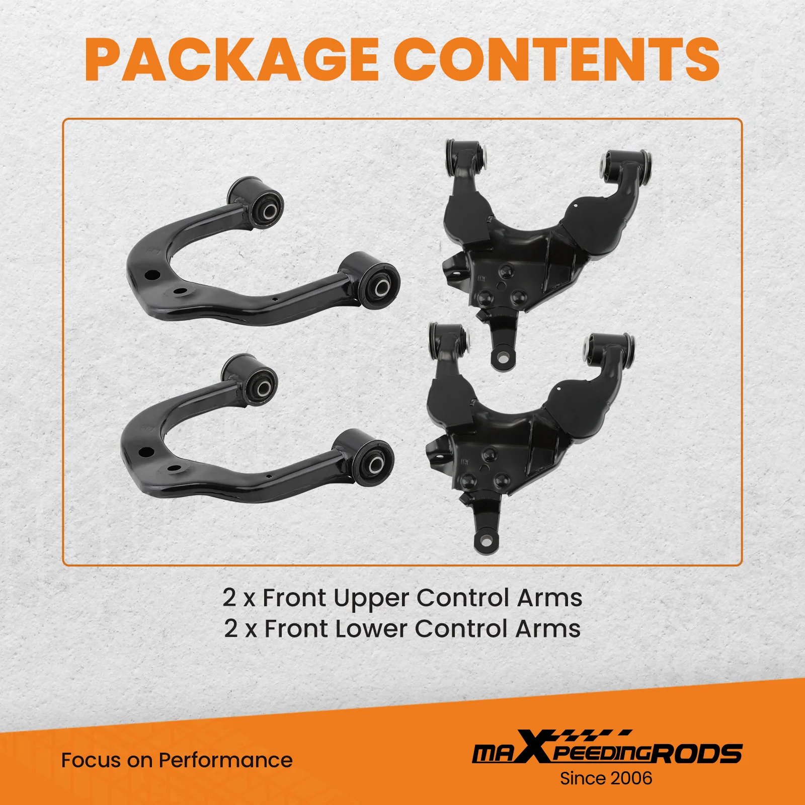 4x Front Upper & Lower Control Arm for Toyota Tundra Sequoia 2000 2001 2002 2003