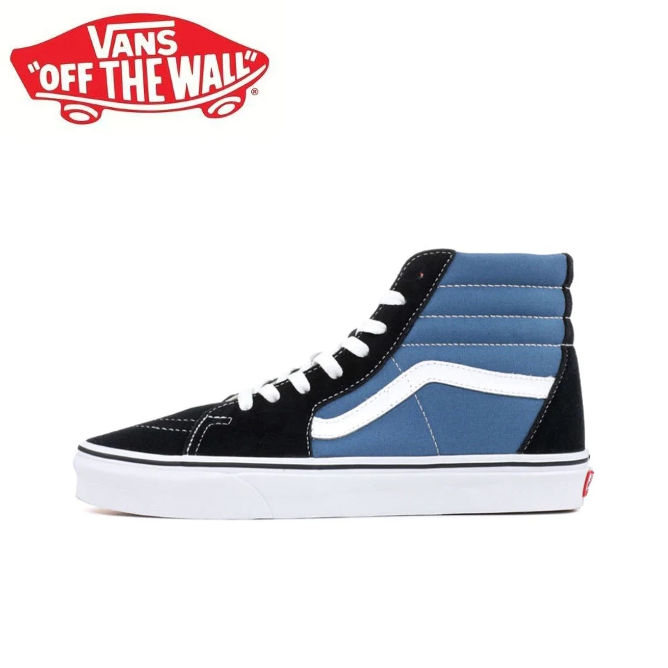 

Оригинальные парусиновые кроссовки для скейтборда Vans SK8 с высоким вырезом, унисекс, женская и мужская обувь, кроссовки VN000D5INVY