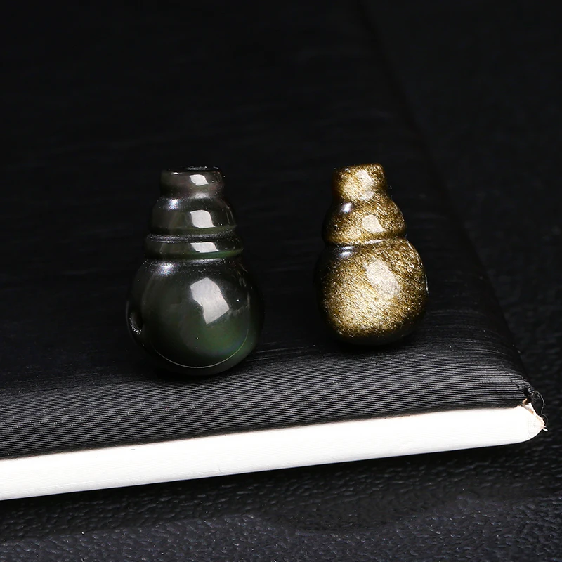 1 Pc Natural Golden Shiny Obsidian Three Hole Beads Polished Three way connector For Jewelry Making Diy Necklace Bracelet