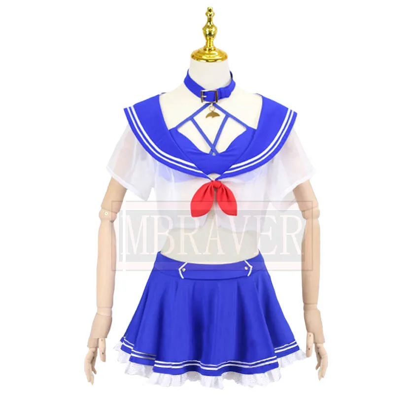 VTuber Shylily Sailor Suit Swimsuit Cos Cosplay Costume Halloween Christmas Party Uniform Custom Made Any Size