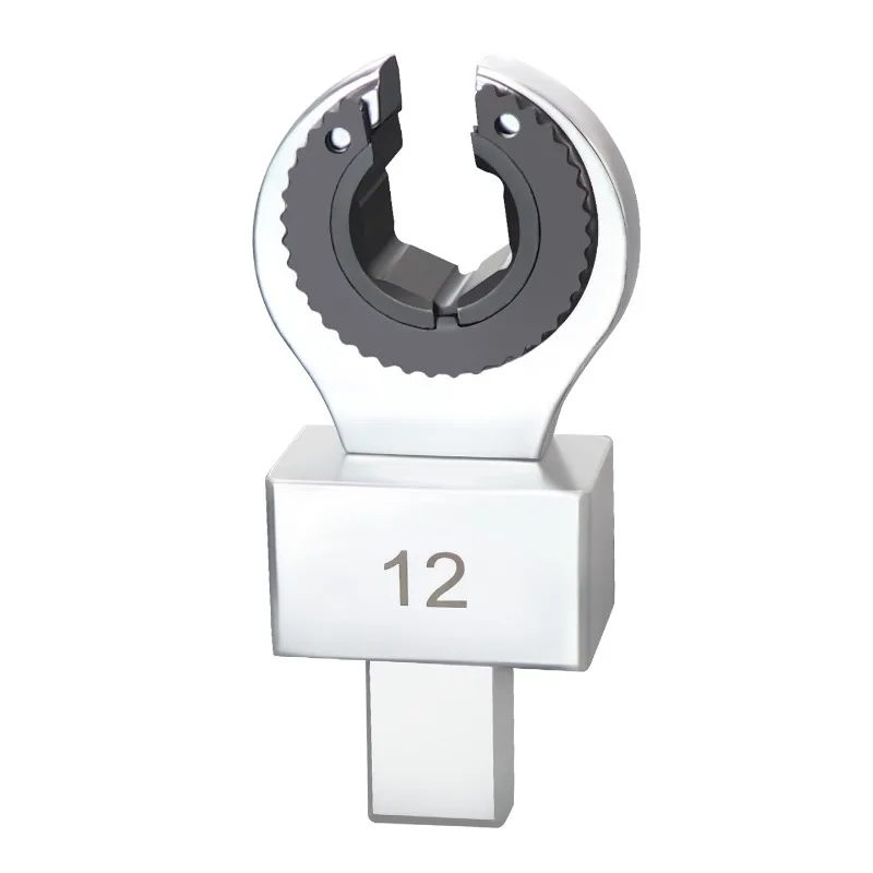 For Torque Wrench Plug-in Open Ratchet Head 9 * 12 Interface, Industrial Grade Torque Wrench Accessories