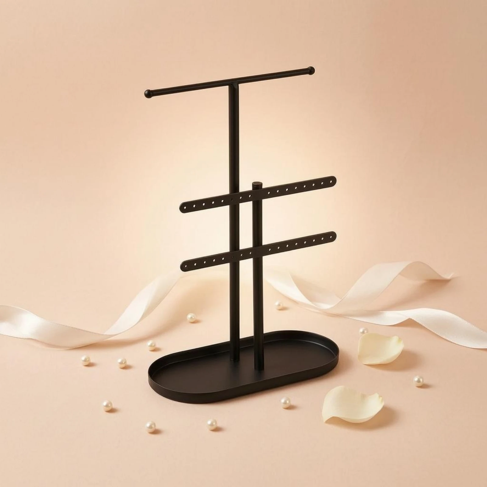 ジュエリーディスプレイスタンド 穴あき金属製ジュエリーオーガ - Home Decor Organizer のレビューと価格
