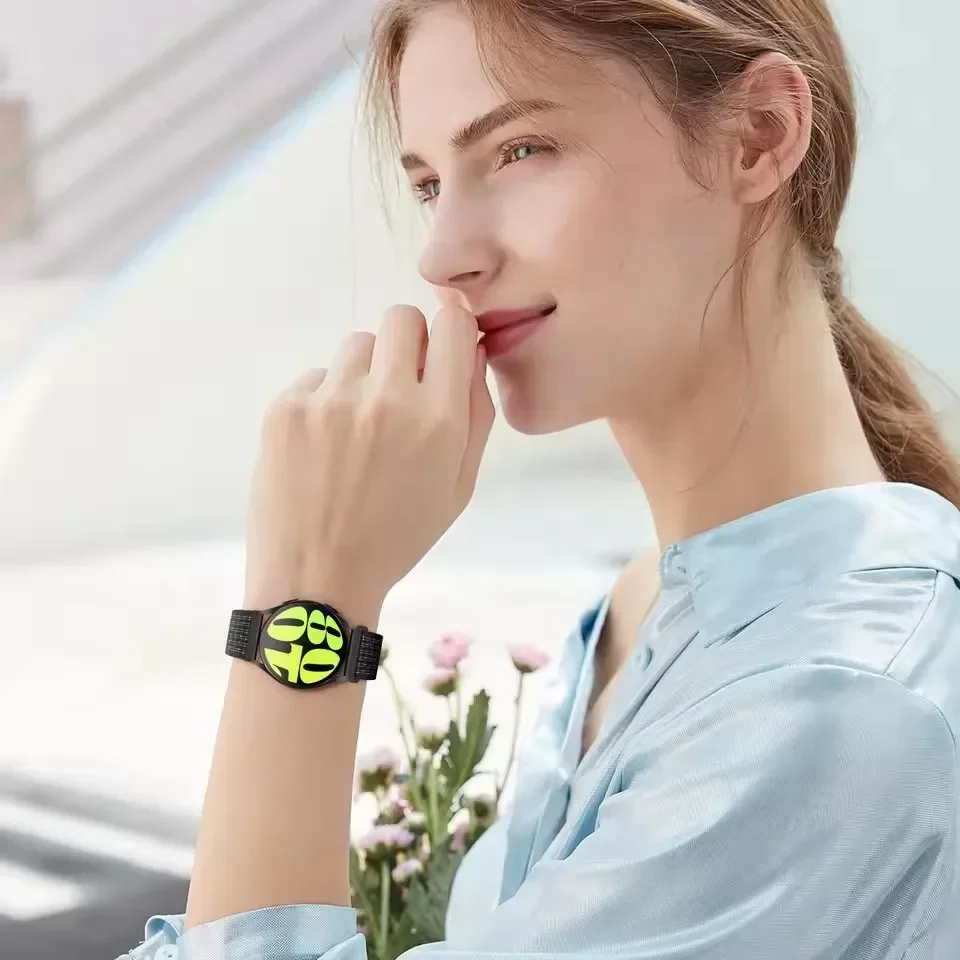 Ремешок для умных часов 20 мм 22 мм для Amazfit Balance GT4/3/2 46 мм, нейлоновый браслет-петля Samsung Galaxy Watch 7 4/6 Classic 5 Pro 45 мм