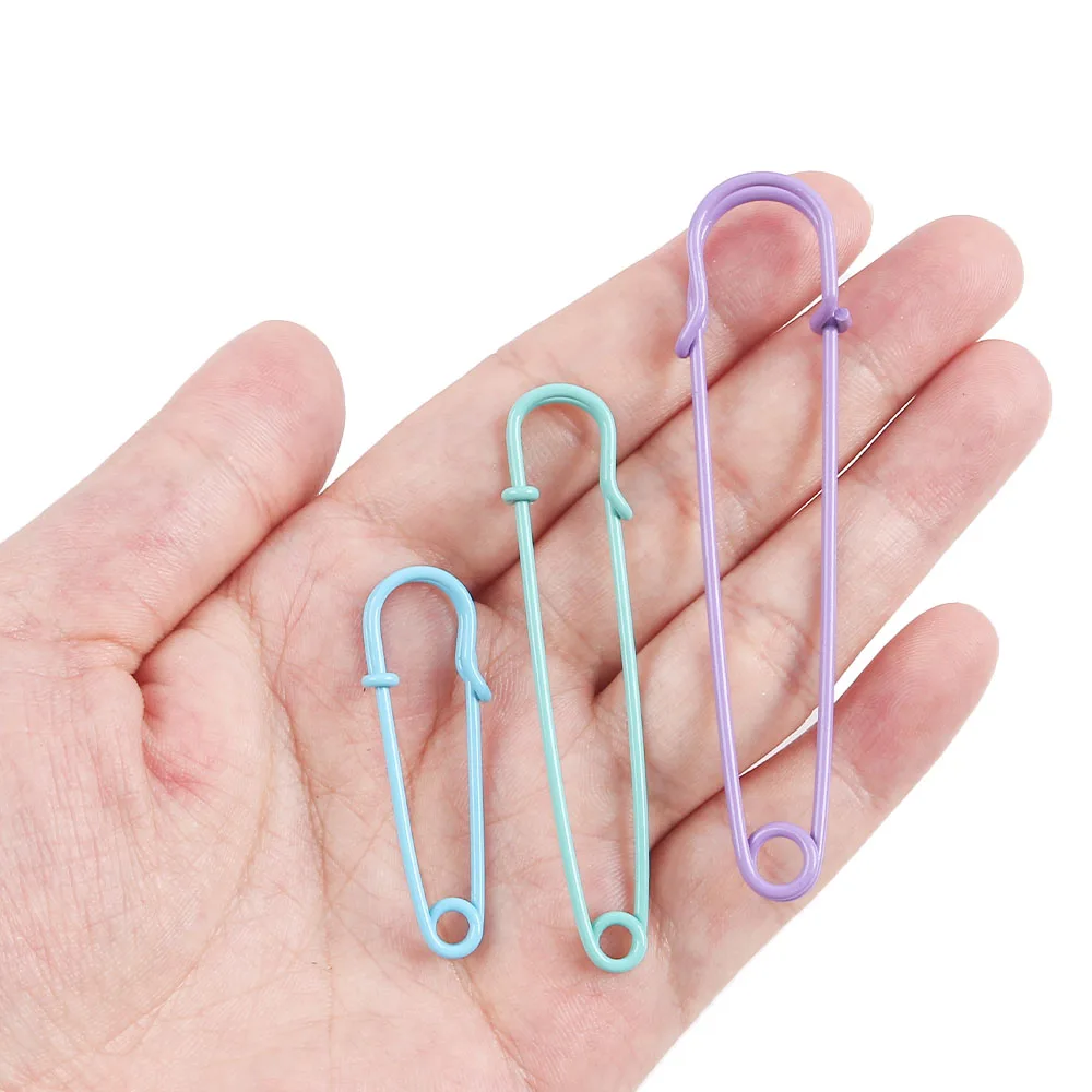 

Hot Electroplated Safety Pins For Bags Clothing Carpets Iron Material Safety Pin For Sweaters Shawls Minimalist Brooches