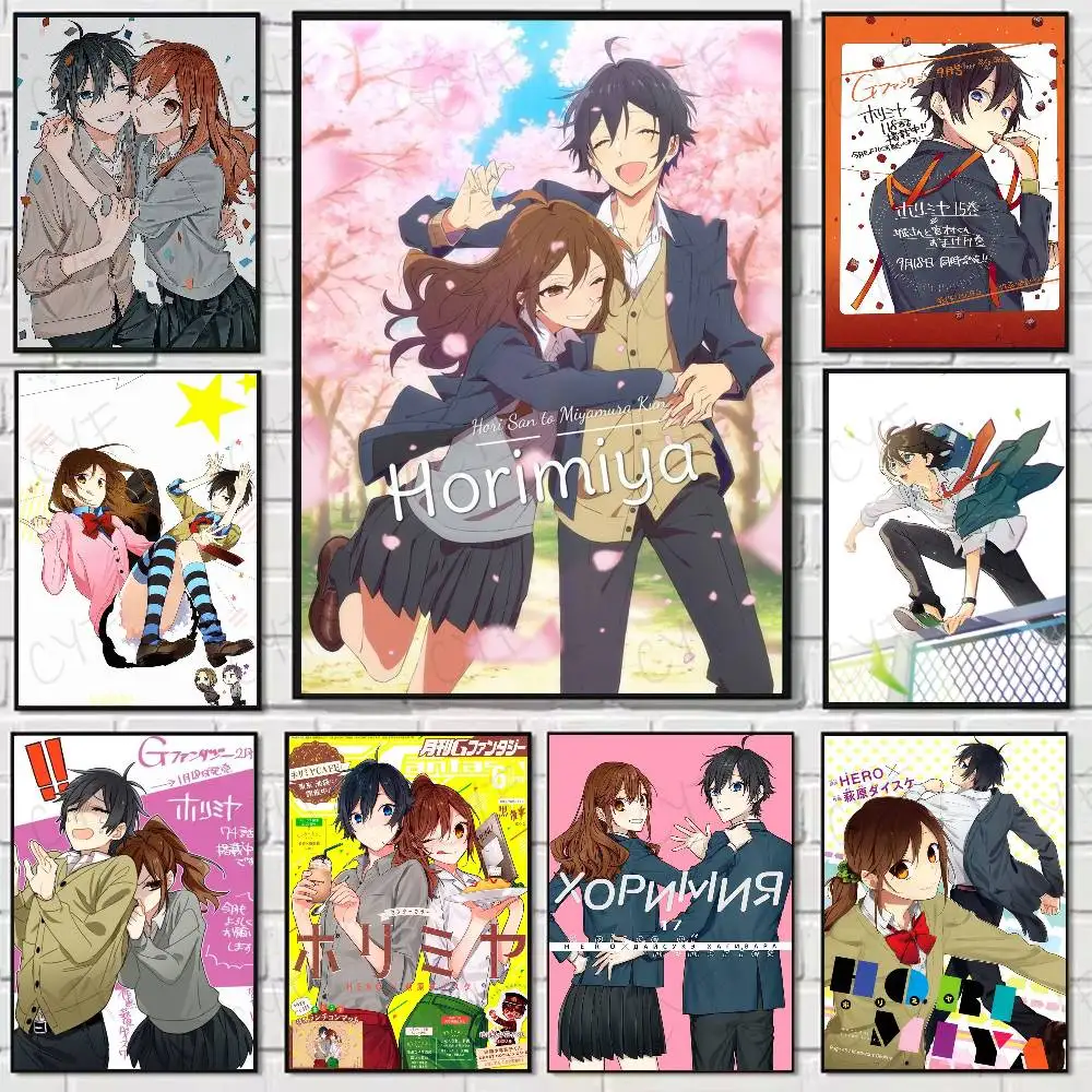 Anime F-Figur H-HorimiyaS Poster HD Kunst klebrige Wand wasserdicht Zuhause Wohnzimmer Schlafzimmer Bar ästhetische Dekoration