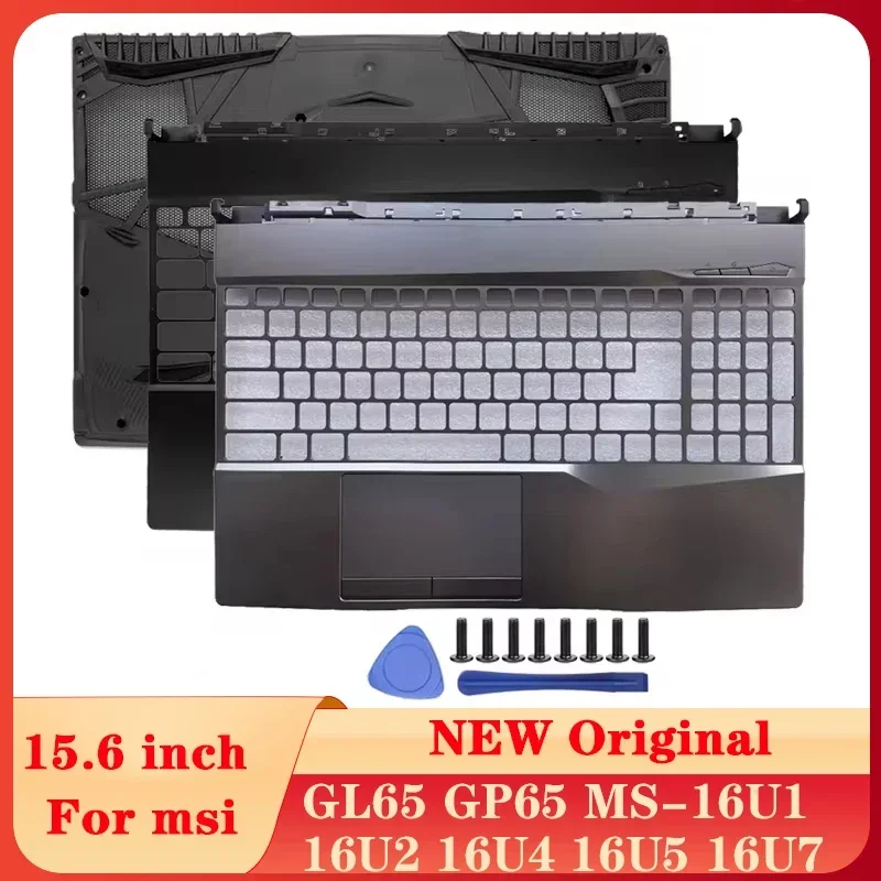 For MSI GL65 GP65 MS-16U1 16U2 16U4 16U5 16U7 Laptop LCD Back Cover/Front Frame/Top/Astronomy/Hinge Laptops Case Notebook New