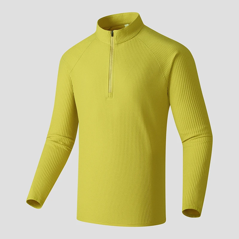 Autumn High Quality Men's Running Fitness Shirts Outdoor Sportswear Fashion Business Casual Breathable Long Sleeved T-Shirt Tops