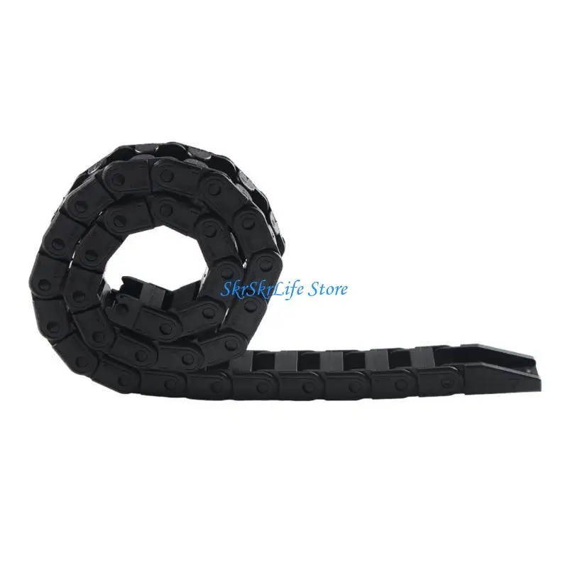 E65E Black Plastic Flexible Drag Chain Cable Wire Chains Open Type For Bambu Lab P1P