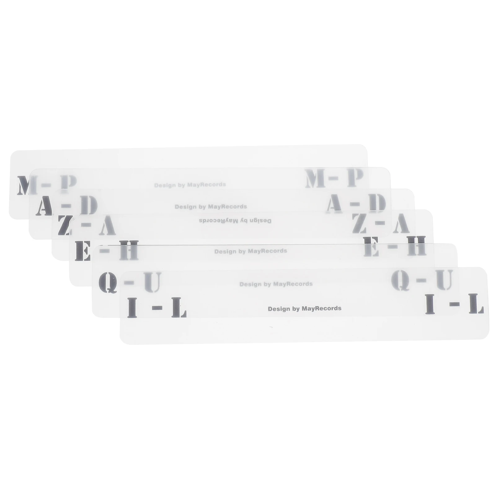 

Record Divider Letters Classification Tag Card Label Acrylic Organizer for Records Office