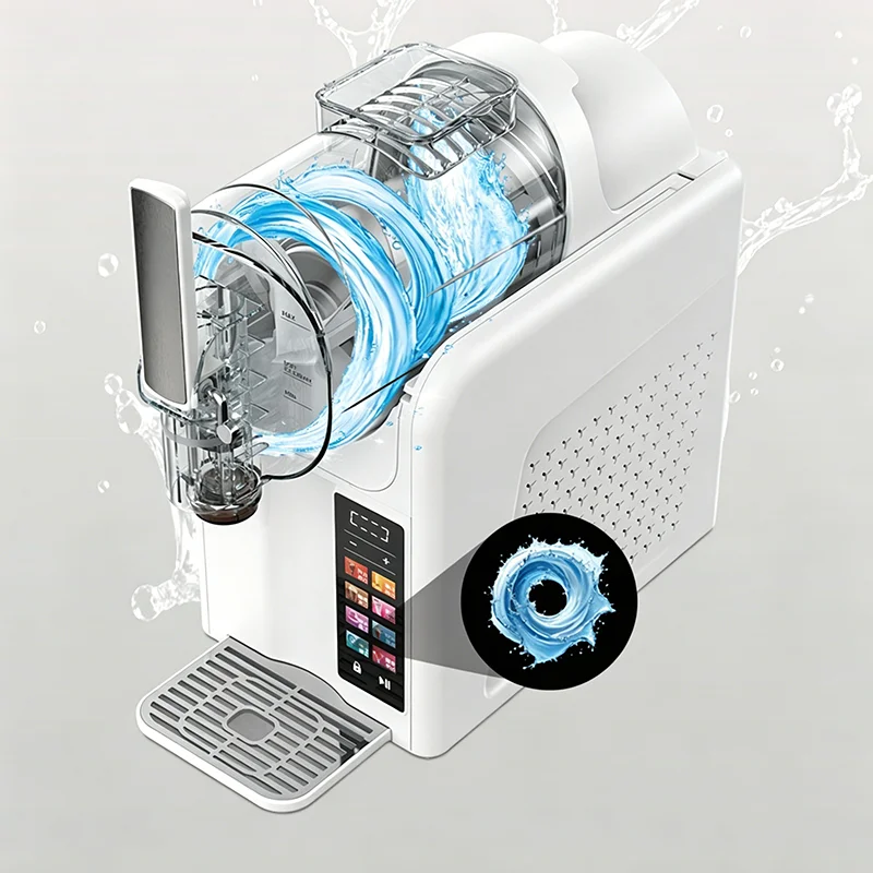 Automatic Small Ice Cream Maker Machine for Commercial Use Slushie Frozen Beverage Dispenser with Large Capacity