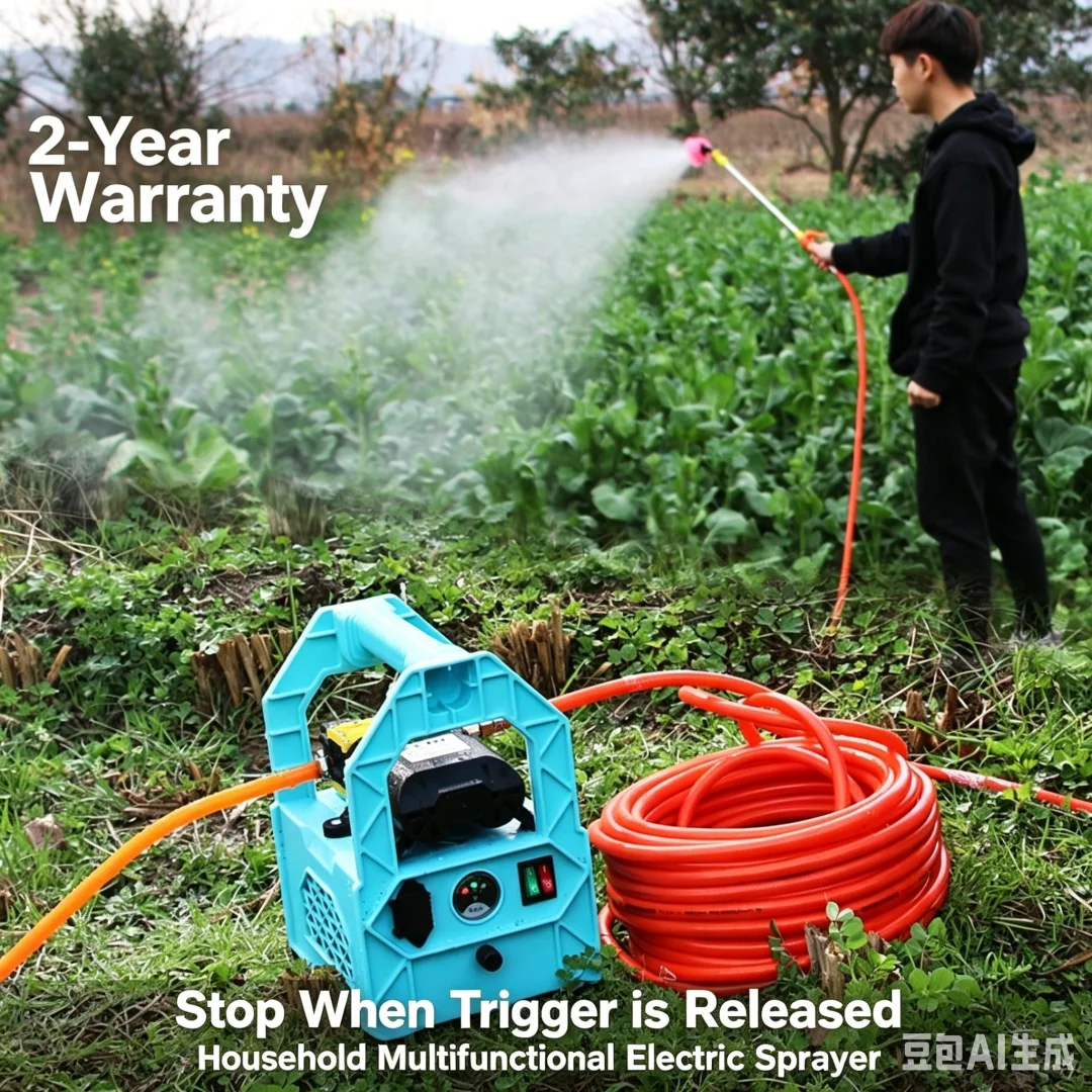Handheld Rechargeable Electric Sprayer, Dual Diaphragm Pump, High Pressure Sprayer for Fruit Tree Pesticide, Water Pump & Car Wa - view 5