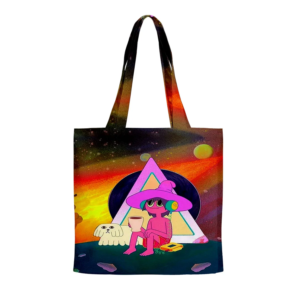 Die Mitternacht Gospel Cartoon Tasche Einkaufstaschen wieder verwendbare Schulter Shopper Taschen lässige Handtasche