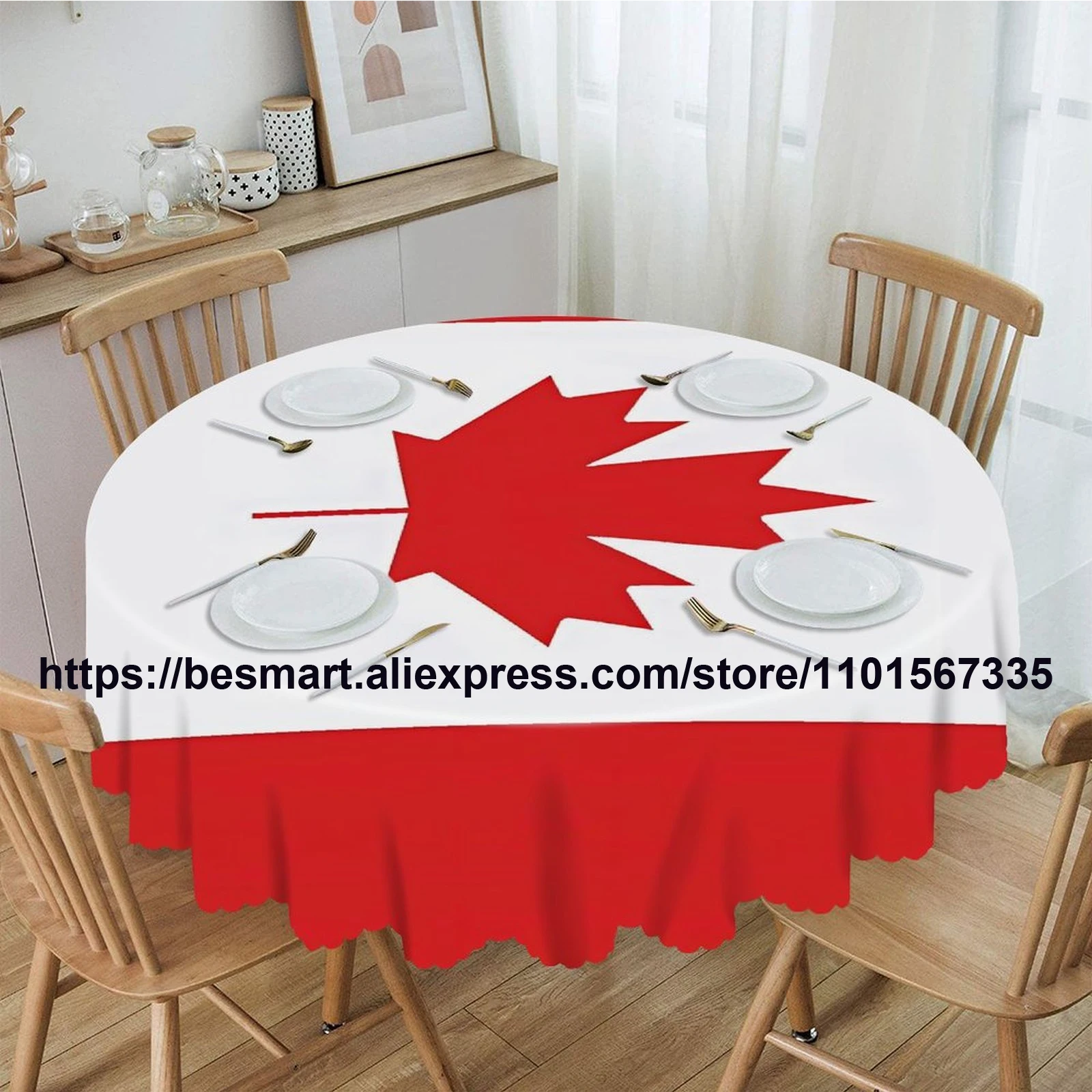 

Скатерть с индивидуальным принтом, дизайн с флагом Канады, бесплатная доставка