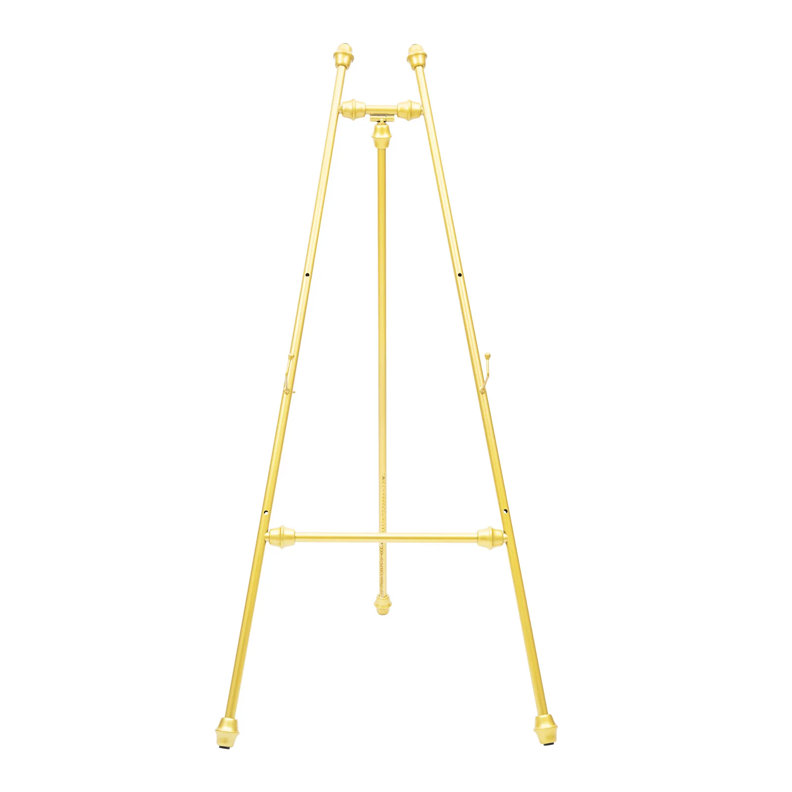 2er-Set goldene Hochzeits-Willkommensschild-Ständer – Verstellbare Metallständer mit fester Halterung und rutschfesten Füßen für Veranstaltungen – Detail 2