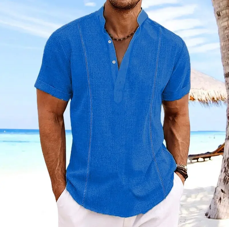 Men's Summer Shirts Cotton Linen Shirt Hawaiian Shirt Shirt Men's Men Hawaiian Men Designer Man T Shirt Men's Clothing