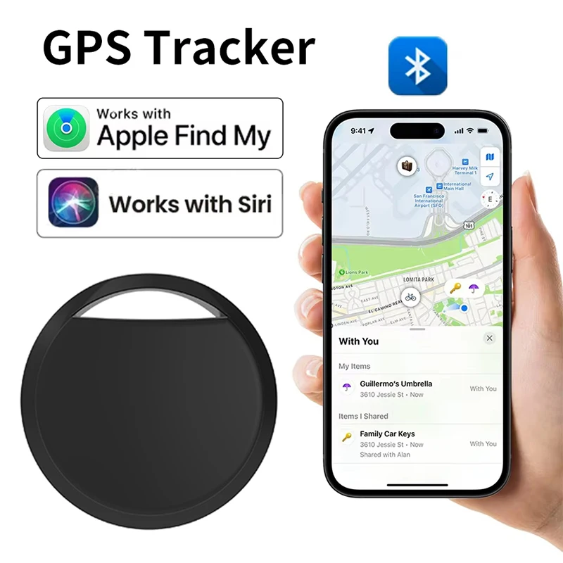 

Мини-трекер Smart Tag, совместимый только с приложением Find My для iOS, Bluetooth GPS-трекер для детей, домашних животных, автомобилей, кошельков, ключей, защита от потери, GPS-локатор