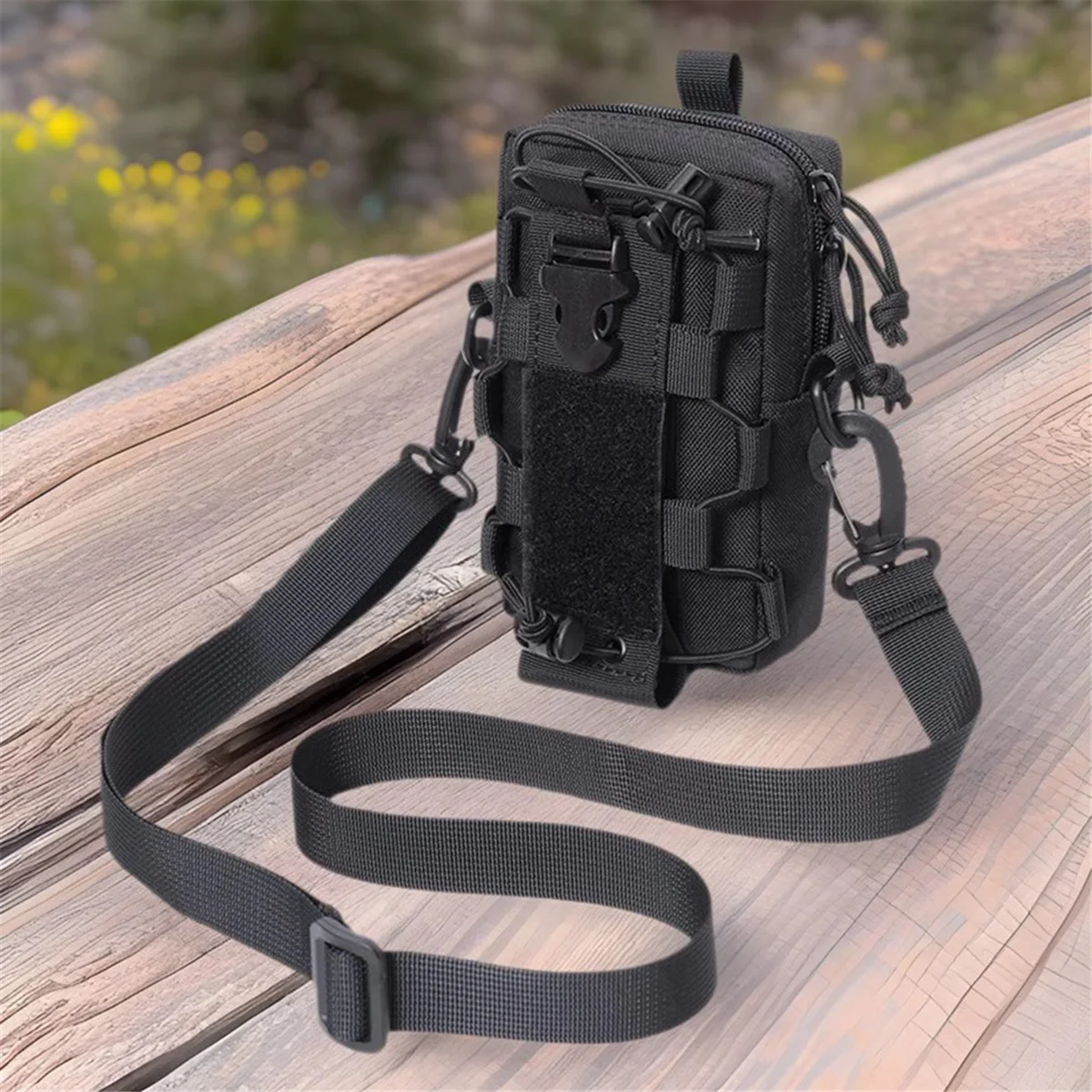 N18R Molle EDC Bolsa para garrafa de água, bolsa para telefone para esportes ao ar livre, viagem, acampamento, caminhadas, bolsas de cintura com suporte para chaleira de cantina