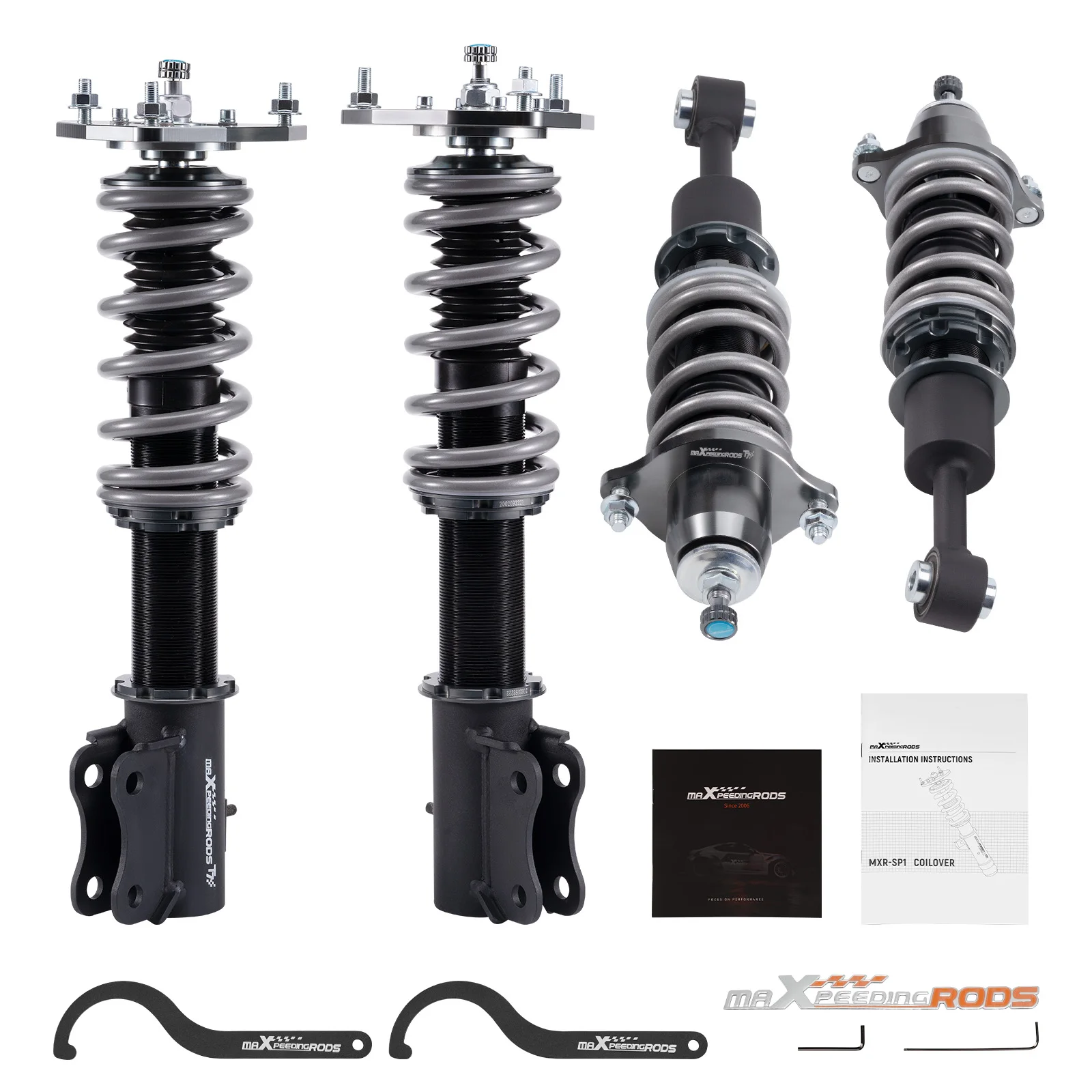 MaXpeedingrods 24 Level Damper Adjustment Coilovers Shocks for Mitsubishi Lancer ES OZ CS6A FWD 2002-2006